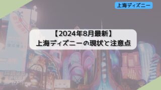 【2024年8月最新】上海ディズニーの現状と注意点